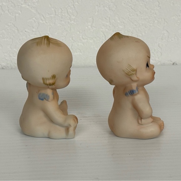 Vintage KEWPIE 3β Bisque Dolls | Set of TWO | Waving and Sad Sitting Dolls EUC - Picture 8 of 16